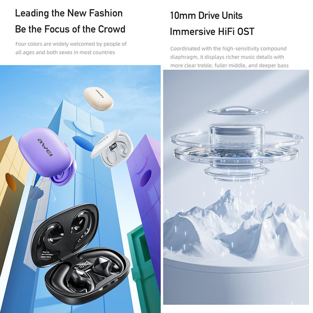 NNEDSZ Wireless Tws Bluetooth Earbuds With Air Conduction Technology-4